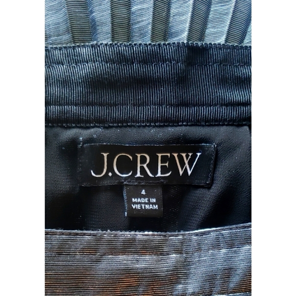 23. J.Crew Pleated silver lamé midi skirt - Picture 9 of 9
